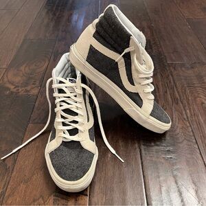 Mens Vans Suede & Wool Skateboard High Tops
